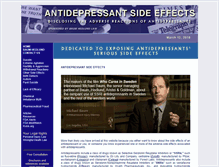 Tablet Screenshot of antidepressantadversereactions.com